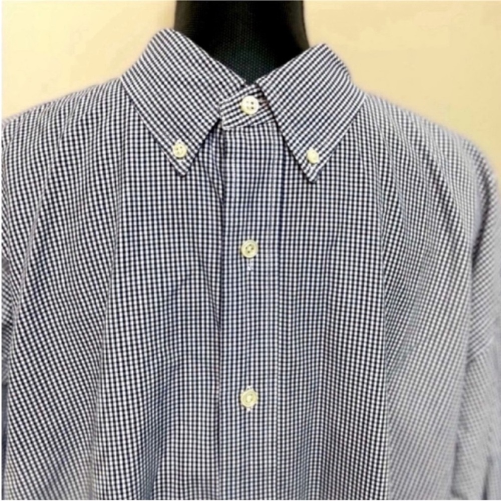 Ralph Lauren Navy and White Gingham Shirt